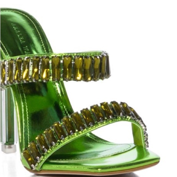 Azalea Wang Green Heels - Picture 5 of 7